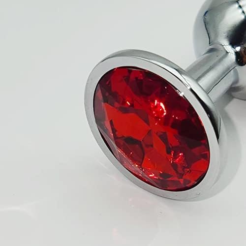 Small Steel Anal Butt Plug—Jewel Design Anal Sex Toys For Beginners, Anal Plug For Women/Men/Couples,Fetish Anal Trainer Toy(Pink) - Image 2