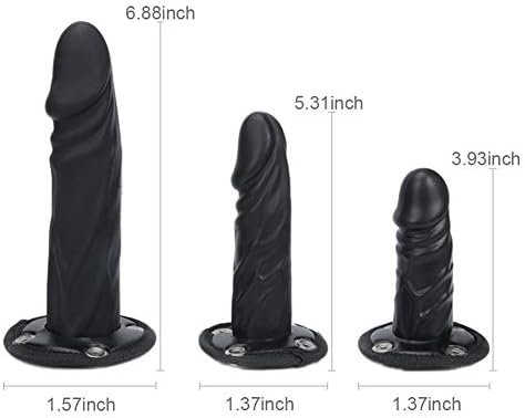 Fst Strap On Dildo With Harness Belt 3 Removable Silicone Dildos, G Spot Stimulate Adjustable Leather Sex Toy For Women Female Masturbation Lesbian - Image 2