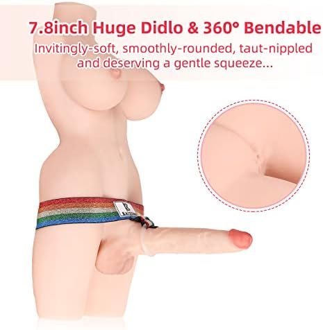 Sexdollcenter 19.8Lb Shemale Torso Sex Doll For Women Masturbation, Transsexual Sexdoll With 7.8In Dildo, Love Dolls With Soft Breasts, Adult Sex Toy Unisex Masturbator For Gay Couple Anal Sex - Image 3