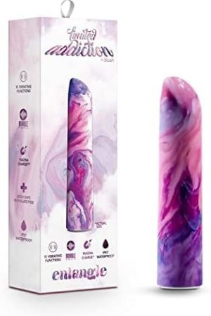 Limited Addiction Entangle Power Vibe - 10 Rumbletech Powered Deep Rumbly Vibration Settings - Satin Smooth Texture - Rechargeable - Ipx7 Waterproof - Clitoral Vibrator Massager Sex Toy For Him Her