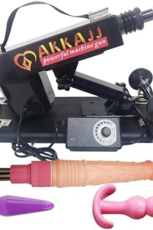 Powerful Sex Machine Automatic Retractable & Thrusting Machine Adult Sex Toys With Various Attachments Black