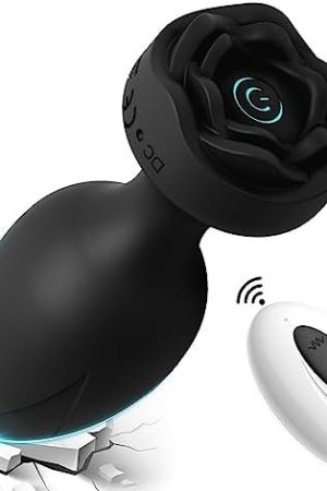 Rose Toys Anal Plug Vibrating Butt Plug Rechargeable Anal Vibrator With Remote Control 10 Vibration Modes Waterproof Anal Sex Toys For Couples