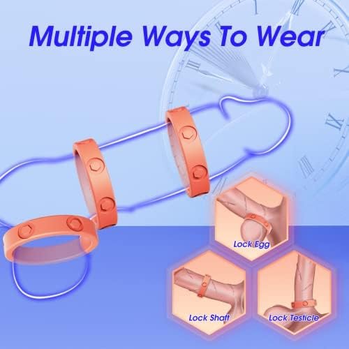 Sex Toys Male Penis Ring: 6 Sizes Silicone Adult Cock Machine Set For Men - Cockring For Couple Game Pleasure With Soft Material For Enhancing Long Erection & Training Juguetes Sexuales Para Hombre - Image 2