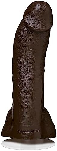 Doc Johnson Signature Series - Mr. Marcus' - 9 Inch Realistic Firmskyn Dildo With Removable Vac-U-Lock Suction Cup - F-Machine & Harness Compatible Base - For Adults Only, Chocolate