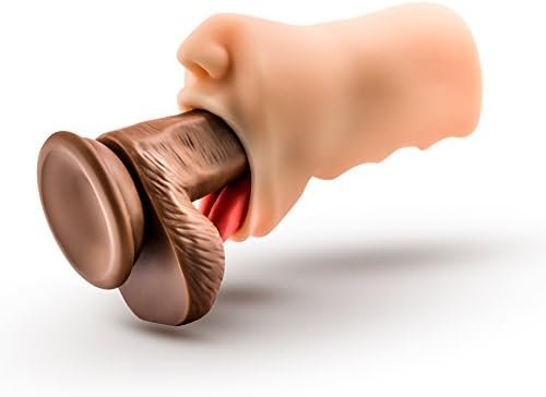 Blush X5 Men - Oral Anne - Handheld 4.75" Realistic Mouth - Blow Job Masturbator Stroker - Open Ended For Easy Cleaning - Ribbed For Extreme Pleasure - Adult Sex Toy For Men - Image 3