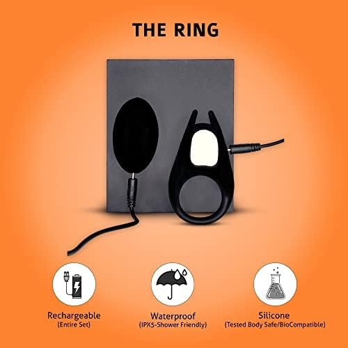 Drippp Adult Boutique The Ring-Luxe Vibrating Remote Controlled Penis Ring-Waterproof, Great For Couples, Black - Image 3