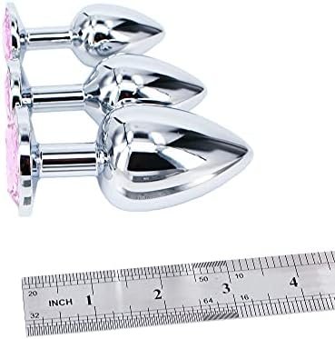 Eastern Delights 3 Pcs Steel Attractive Butt Plug Anal Bdsm Jewelry, 3 Size Same Color - Image 2
