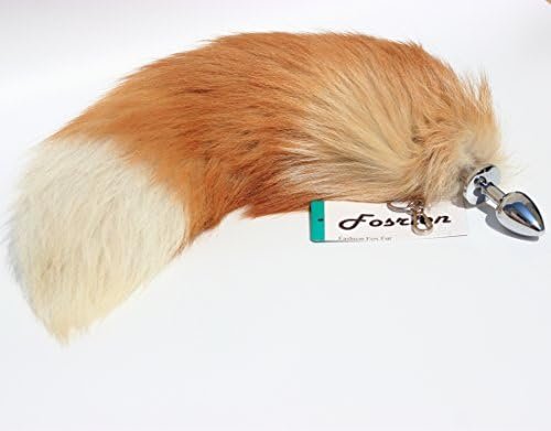 Multi-Function Fox Tail Anal Plug With Stylish Keychain Attachment (Golden, Small Plug) - Image 3