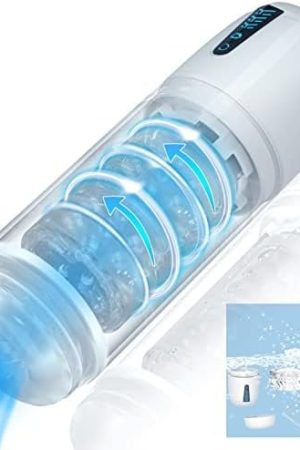 2 In 1 Automatic Detachable & Fully Waterproof Male Masturbators Penis Pump Enlargers, Acvioo Blowjob Machine With 7 Rotation & Suction Modes, Pocket Pussy Adult Sex Toys For Men