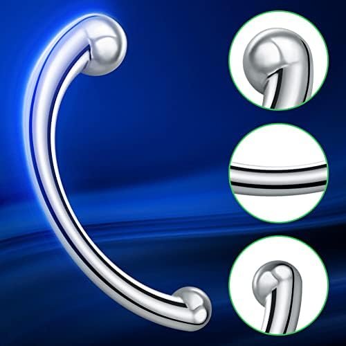 G-Spot Massage Metal Wand - Double Ended Stainless Metal Massager Prostate Anal Vaginal Masturbation Stick Sex Toy For Women Men Couple - Image 2