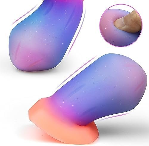 Sex Factory Silicone Anal Plug Glow-In-The-Dark Fantasy Butt Plug With Powerful Suction Cup For Prostate Stimulation, Beginner Training Kit, Adult Sex Toy For Men Women And Couples (M) - Image 3