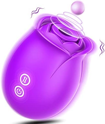 Sex Toys Rose Dildo Vibrator - Upgraded Adult Toys With Sucking & Vibrating Modes For Women Clitoral Nipple, Rose Sucker Sex Stimulator G Spot Vibrators For Woman Couples Adult (Red- Sucking)