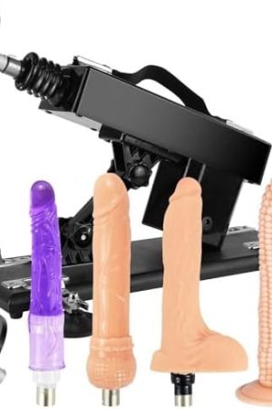 Automatic Sex Machine Dildo Machine With Suction Cup And 3Xlr Connector, Sex Toy Machine Devices For Women With 5 Attachments
