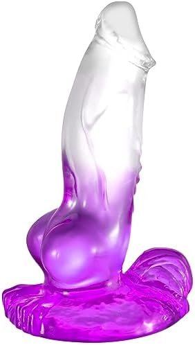 Aobrong 8.1 Inch Soft Realistic Dildo, Adult Sex Toy With Powerful Suction Cup For Women/Men/Gay, Can Be Use For G-Spot And Anal (S)