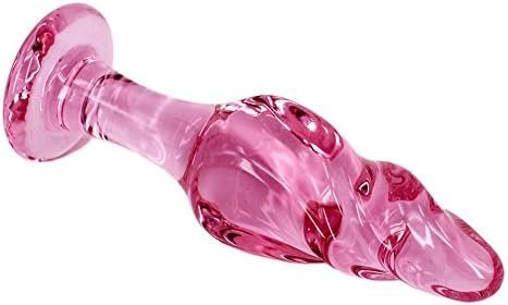 4.3 Inches Pink Glass Pleasure Wand For Anal Sex Play, Eastern Delights Small Anal Butt Plug For Beginner Starter