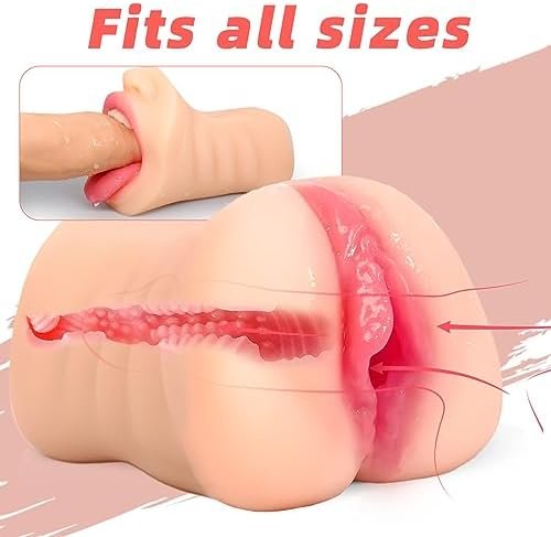 Pocket Pussy Male Masturbators Adult Sex Toys For Men Or Couples,Textured Realistic Vagina And Face Portable Blowjob Toy Strong Suction Channel Mens Masterburbater Sex Pleasure - Image 3
