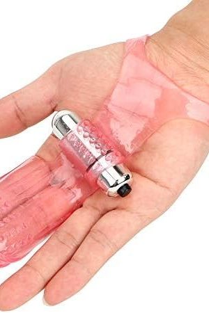 Powerful Finger Vibrator Sleeve,Sensitive Point Massage Stimulator Bullet Vibrator,Clit Masturbator Sex Toys For Female Lesbian Adult Erotic Sex Toy Forcouple,White