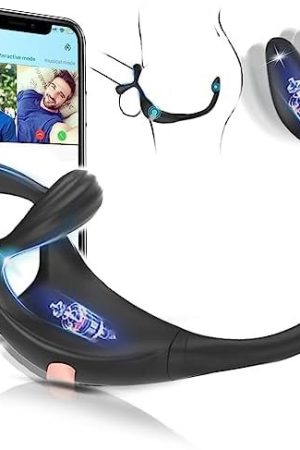 Vibrating Cock Ring Taint Stimulator With Mini Prostate Massager, App Controlled Anal Adult Couples Sex Toys For Men, Remote Control Anal Butt Plug Penis Ring Vibrator Male Sex Toy, Vibrators For Men