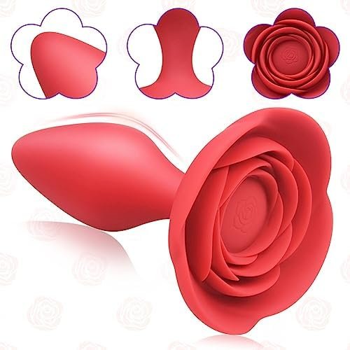 Anal Plugs Training Set With Rose Base Silicone Butt Plug 3 Sizes Out Wearing Anal Prostate Sex Toys For Beginners And Advanced Players - Image 2