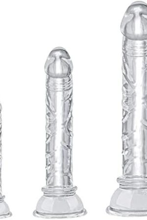 Anal Plug Training Sets,Mkpjoy 3 Sizes And 3 Colors Anal Dildos With Strong Suction Cup Anal Prostate Vaginal G-Spot Sex Toys For Beginners To Advanced Users