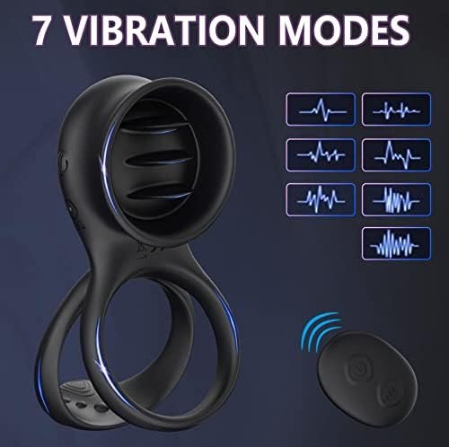 Tongue Design Vibrating Cock Ring, With Multiple Stimulation Wireless Remote Control Waterproof Rechargeable Penis Ring, Male Or Couple Sex Toys To Play. - Image 2