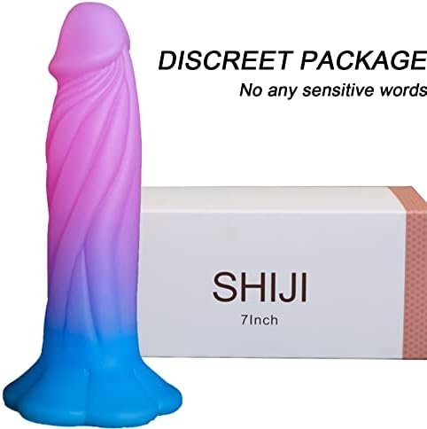 9 Inch Thick Silicone Realistic Dildo With Flower-Shaped Suction Cup,2 Inch Wide Giant Colorful Dildo For Vaginal Anal Sex Play,No Balls Lifelike Penis Adult Dick Sex Toy For G-Spot Prostate Orgasm - Image 3