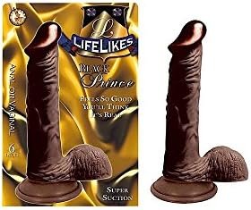 Lifelikes Black Prince 6 Inch Dildo, Brown