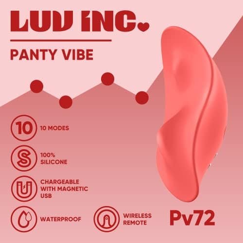 Luv Inc Panty Vibe - Wearable Panty Vibrator With Remote Control Wireless Panties Vibrating Eggs Low Noise 10 Vibration Modes Quiet Rechargeable Waterproof Clitoral Vibrator, Sex Toys For Women - Image 3