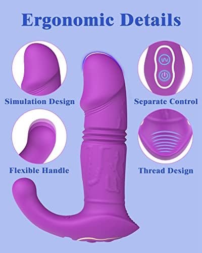 Anal Vibrator, Onismo Vibrating Prostate Massager With 7 Vibration Modes And 3 Thrusting Speed Remote Controlled Anal Sex Toys For Men Couples - Image 3