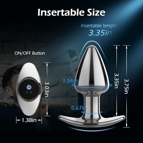 Dankis Vibrating Butt Plug, Prostate Massagers With App & Remote Control Anal Sex Toys, 9 Vibration Modes For Men & Women, Adult Sex Toys & Games - Image 3