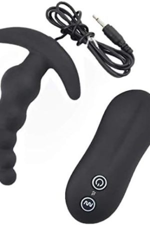 Powerful Anal Vibrator With 10 Vibration Modes, Adult Couple Sex Toy, Vibrating Prostate Massager, Remote Control Anal Plug, Silicone Anal Plug Adult Sex Toys, Black