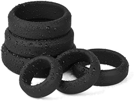 Cock Rings With 6 Different Size, Cob Soft Silicone Penis Ring Cockring Set For Men Or Couples - Image 2
