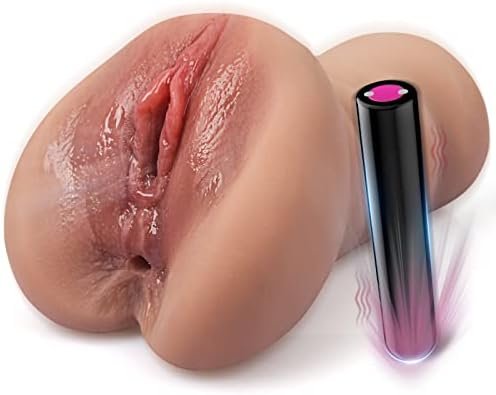 Realistic Male Masturbator 2 In 1, Portable Automatic With 10 Vibrating Modes Sex Toy For Men Vibrators For Male, Masturbating Man Electric Pussy Pocket Pussy Realistic Large With 3D Vagina