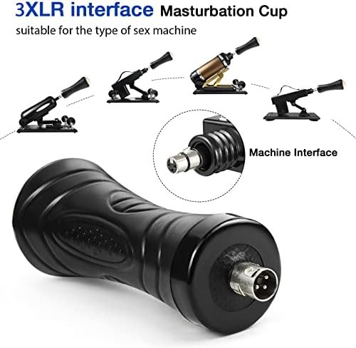 Sex Machine Male Masturbators,Sex Machine Attachments With 3Xlr Connector,Realistic Pocket Pussy Man Sex Toys Masturbation Cup - Image 2