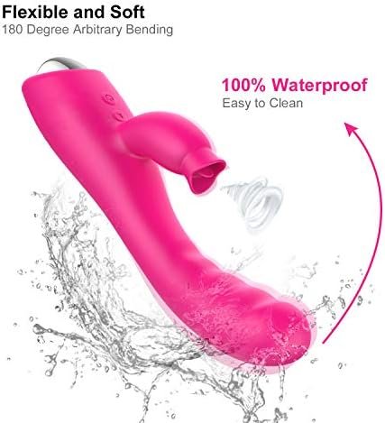 Clitoral G Spot Licking And Sucking Toy Rose For Women Sucker Cordless Pleasure Thrusting Silent Waterproof Soft Rabbit Dual Motor Vibrator Vibrating Adult Sex Handheld Orgasm - Image 2