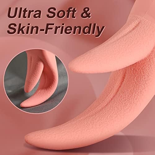 Clitoral Licking Vibrator, Realistic G-Spot Nipple Stimulator With 7 Vibration Modes & Heat Function, Heating Soft Dildo Vibrators Massager For Women Pleasure Pink - Image 3