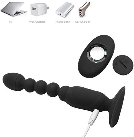 G-Spot Vibrator, Silicone Anal Beads Butt Plugs With 10 Stimulation Patterns, 3 Speeds And Hands-Free Suction Cup, Prostate Massager For Men Women And Couples - Image 3