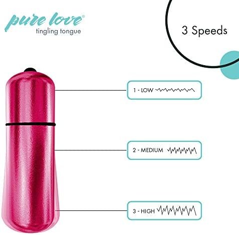 Pure Love Vibrating Tongue Shaped Finger Sleeve, Waterproof And Multi Speed Bullet, Stimulator For Clitoral, Anal, Vaginal And Testicular Pleasure, Adult Sex Toy For Men, Women And Couples, Pink Color - Image 2