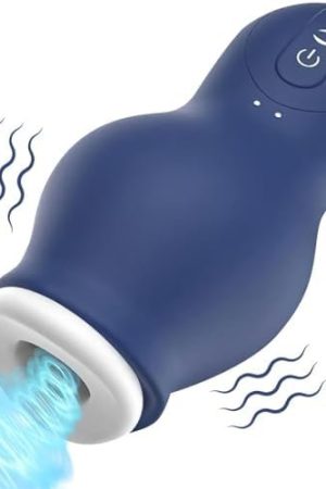 Automatic Sucking Male Masturbators, Penis Pumps Blowjob Machine With 7 Sucking & Vibration, Hands Free Male Stroker Penis Vibrator Sucking Toy, Waterproof Adult Sex Toy For Men (Blue)