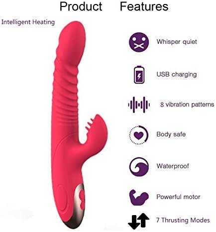 Rabbit Vibrator For Women,Vibrating Dildo With G Spot Clitoral Stimulator, Adult Sex Toy With 10 Vibration & 3 Thrusting, Vibrators For Women Pleasure - Image 2
