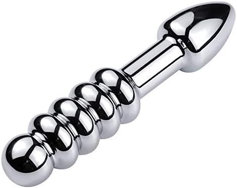 Anal Plug Stainless Steel Plug Penis Ring Dilator Sex Toys Dilator Adult Dilators Training Set Beginners Kits Dilator Masturbation(A) - Image 2