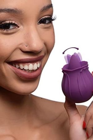 Inmi Bloomgasm Wild Violet, 10X Silicone Clit Licking Stimulator For Women, Made With Body Safe Silicone, Usb Rechargeable And Ipx6 Splashproofing,Purple