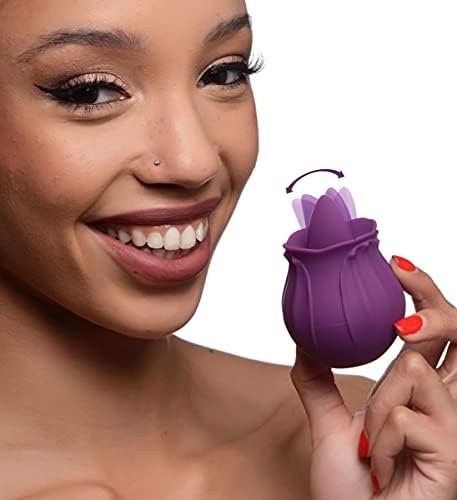 Inmi Bloomgasm Wild Violet, 10X Silicone Clit Licking Stimulator For Women, Made With Body Safe Silicone, Usb Rechargeable And Ipx6 Splashproofing,Purple