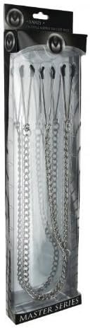 Spartacus Y Style Adjustable Tweezer Nipple With Clit Clamps, Silver - Image 3