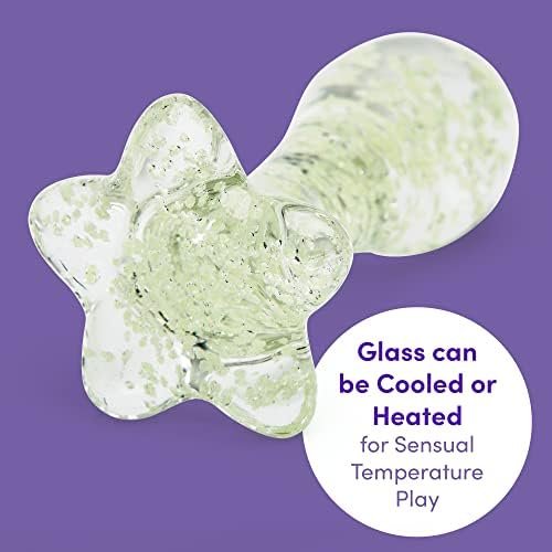 Lovehoney Glow In The Dark Butt Plug - 3 Inch Glass Anal Plug - Firm 4 Inch Girth & Hypoallergenic - Waterproof - Image 3