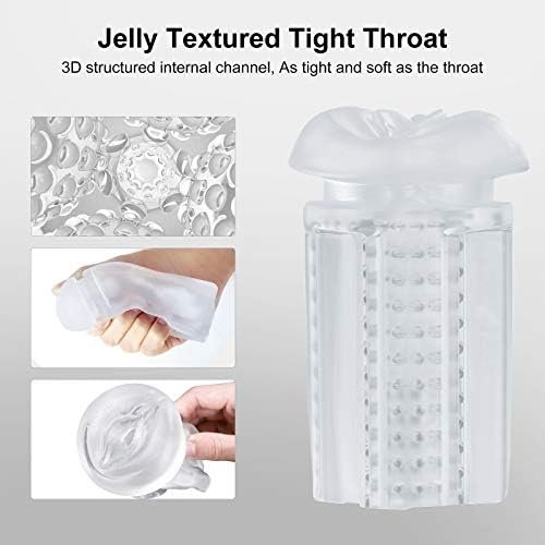 Male Masturbator With Powerful Vibration & Suction Modes, Adorime Electric Masturbation Cup For Men With 3D Textured Tight Vaginal, Pocket Pussy For Oral Sex With Women Sexy Moans, Sex Toys For Men - Image 3