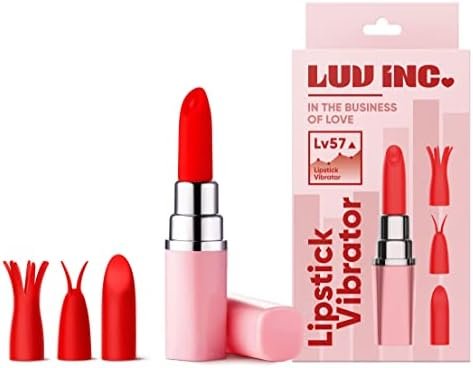 Luv Inc New Lipstick Vibrator Mini Bullet Vibrator For Clit Stimulation, Discreet Mini Vibrator 10 Speeds Vibration, Rechargeable Silicone Sex Toy Waterproof G-Spot Vibrator Women & Couples (Pink) - Image 2