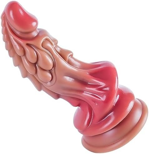 Realistic Dragon Women'S Dildo - 7.7 Inch Small Anal Dildo With Strong Suction Cup For Hands-Free Play - Cute Monster Liquid Silicone Anal Plug - Prostate Massager - Sex Fantasy Toys For Beginners