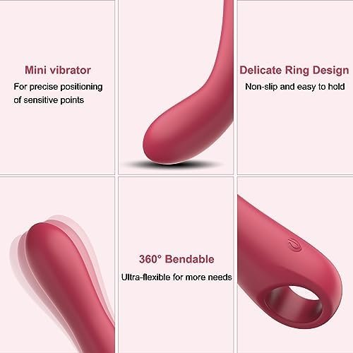Adult Toys G Spot Dildo Vibrator - Nsban Mini Vibrating Dildos With 10 Powerful Vibrations Modes, Anal Clitoris Finger Vibrators For Travel Sex Toy For Womens Sexual Toy(Pink) - Image 3