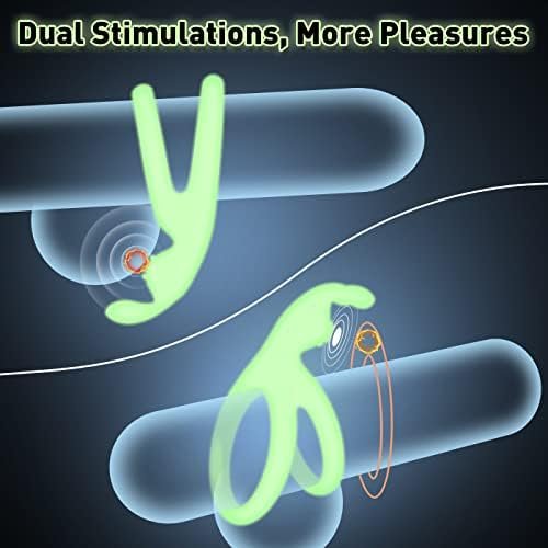 Luminous Penis Rings Cockrings - Vlatne 5Pcs Ultra Soft Silicone Cock Ring Set For Men Longer Lasting Erection, Adult Sex Toys For Men Couple Sexual Pleasure Enhancing - Image 3